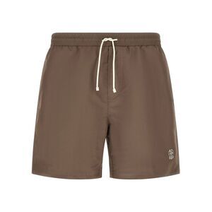 Brunello Cucinelli Men Logo Embroidery Swimsuit